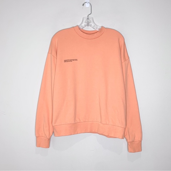 Pangaia 365 Midweight Set: Crew Sweatshirt & Shorts (Sz S/XS) Peach Perfect - Picture 2 of 16